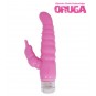 Vibrador Oruga con estimularo Clitorial