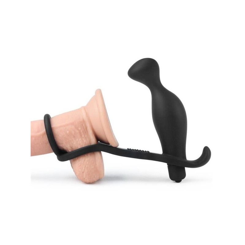 Anillo con Plug Anal Vibrador