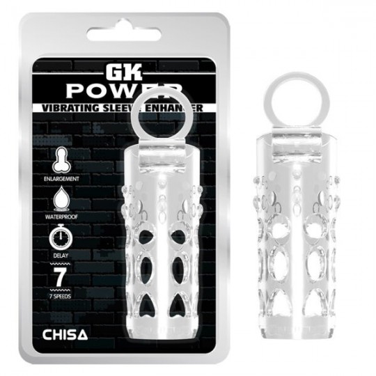 Funda con Anillo y Estimulador Vibrador GK Power Chisa