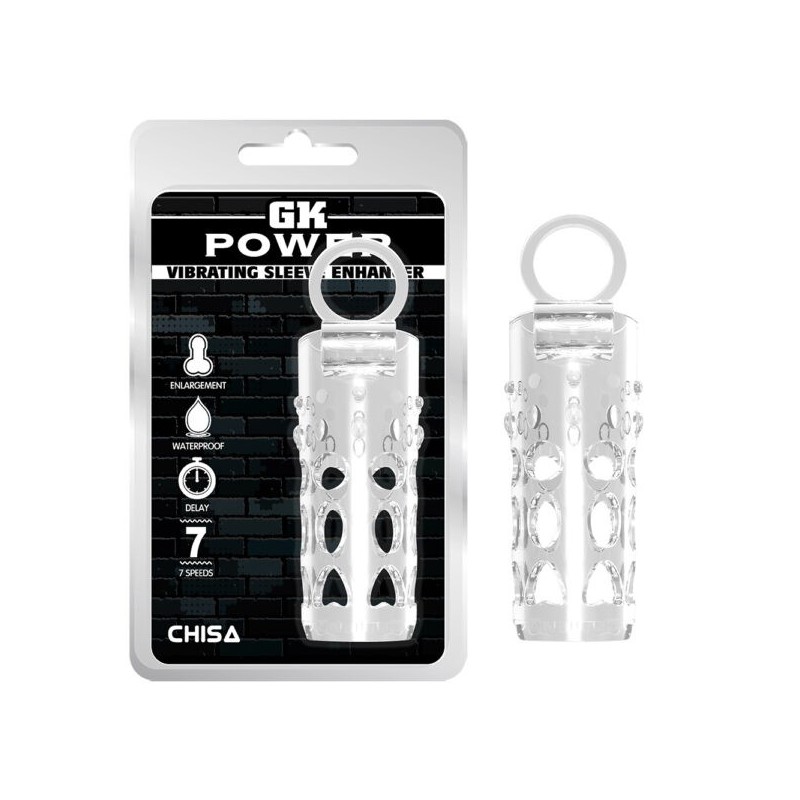 Funda con Anillo y Estimulador Vibrador GK Power Chisa